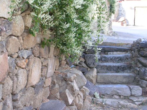 Esta es casi la única escalera que hay