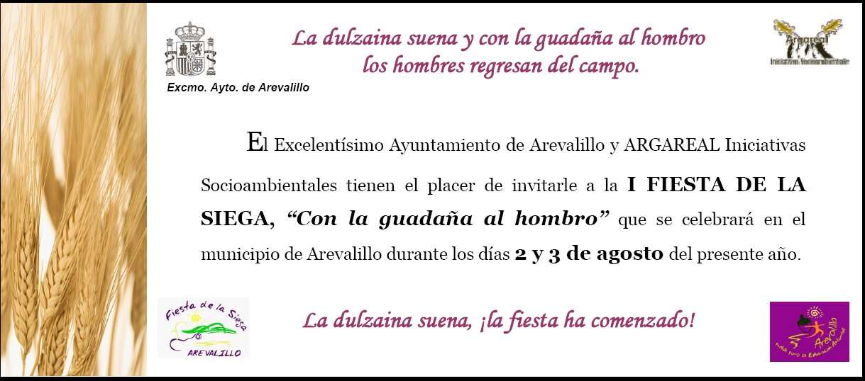 Invitación fiesta siega 2008